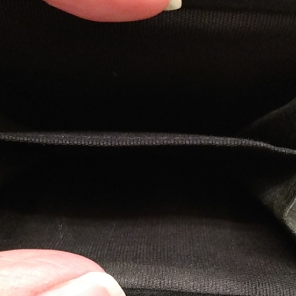 Fossil Elegant Compact Black Genuine Leather Wallet Kisslock Coin Purse - Picture 6 of 16